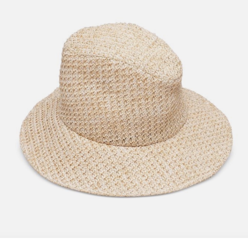 Eugenia Kim Jordana Packable Sunhat Onesize fits all cream/Gold 23014NWT $245